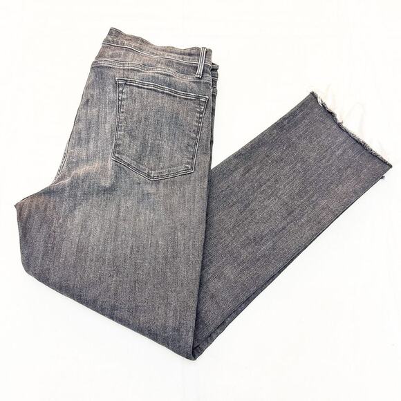 Frame Le High Straight Bosworth LHSTRA134 Charcoal Gray Denim Jeans SIze 33 - Picture 8 of 8